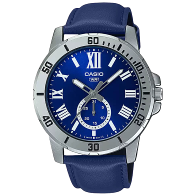 Casio Enticer Mens Stainless Steel Analog Watch image