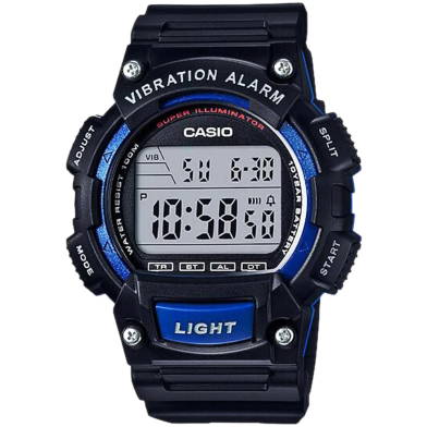 Casio General Digital Blue Resin Strap Men Watch image