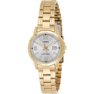Casio Gold Analog Stainless Steel Strap Watch For Women image