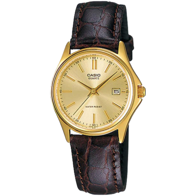 Casio Leather Band Watch For Women image