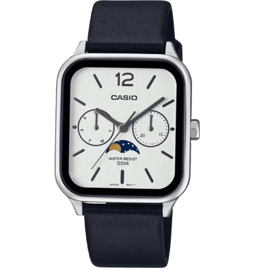 Casio MTP-M305L-7AVDF Moon Phase Square Shape Watch image