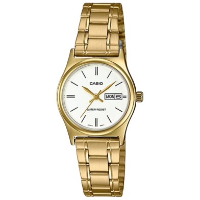 Casio Mens Gold Tone Stainless Steel Classic Analog Watch image