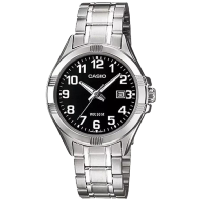 Casio Silver Stainless Steel Strap Watch for Women image