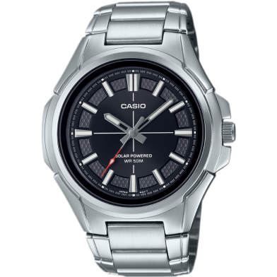 Casio Solar Powered Stainless Steel Men's Watch image