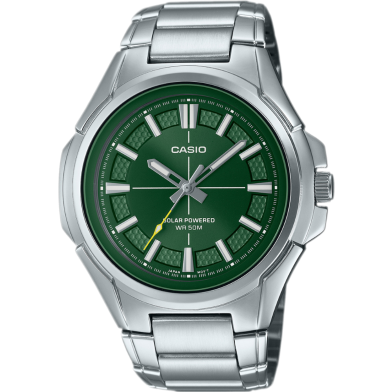 Casio Solar Powered Stainless Steel Men's Watch image