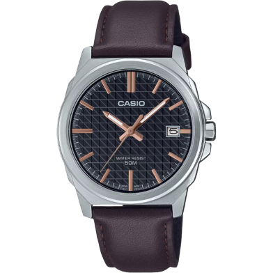 Casio Standard Quartz Leather Watch For Men's image