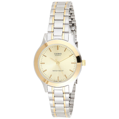 Casio Two-Tone Analog Stainless Steel Strap Watch for Women image