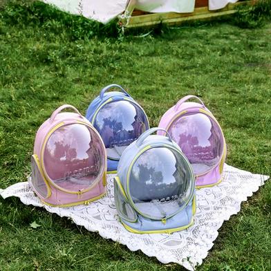 Cat Carrying Bag Space Pet Backpack Breathable Portable Transparent Backpack Puppy Dog Transport Carrier Space Capsule Bag Pets image