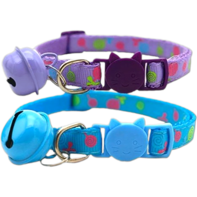 Cat Collar With Bell - Cat, Kitten and Small Dogs Adjustable Collar (Any Colour) image