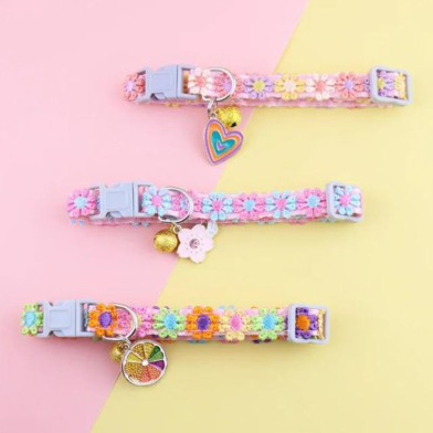 Cat Collars Set with Bell and Pendant image