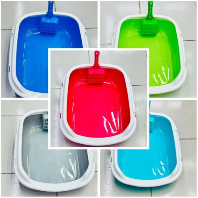 Cat Litter Box with Scoop - Premium Quality image