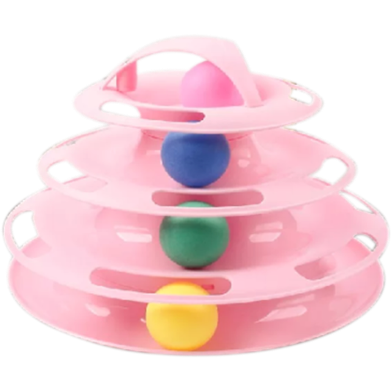 Cat Tower Tracks Ball Pet Toys image