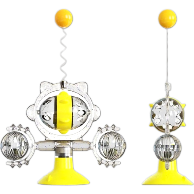 Cat Toy Roller 3-Level Turntable Cat Toys Three Balls with Six Interactive Kitten Fun Mental Physical Exercise Puzzle Kitten Toys image