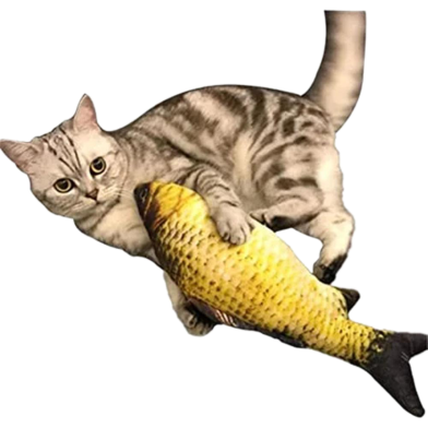 Cats Toy Realistic Flopping, Interactive Motion Kitten Toy, Plush Interactive Cat Toys Fun Toy for Cat Exercise image