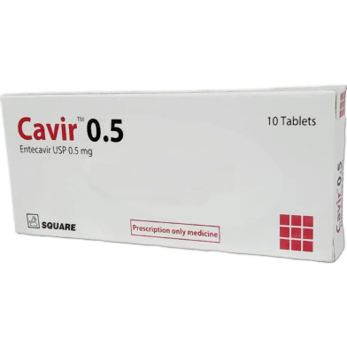 Cavir 0.5 mg Tablet 10's Pack image