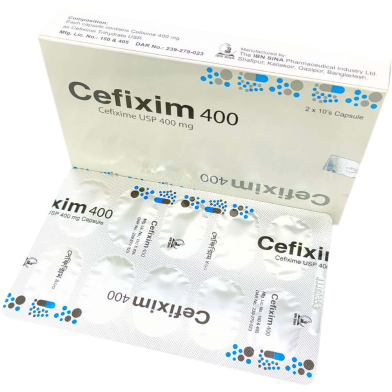 Cefixim 400 Mg Capsule-10's Strip image