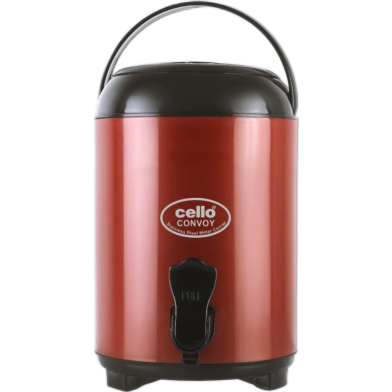 Cello Convoy Pastic Insulated Water Jug | Thermos Jug | Inner Stainless Steel Jug | Leak Proof Jug | Easy to Carry - 10 Ltrs image