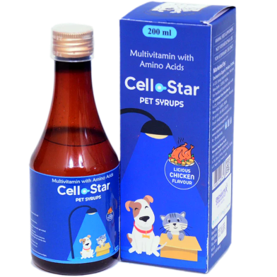 Cellostar Pet syrups Multivitamin with Amino Acids For Cats and Dogs 200ml image