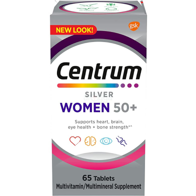 Centrum Silver Multivitamin For Women Women 50 plus 65 Tablets -344840136 image