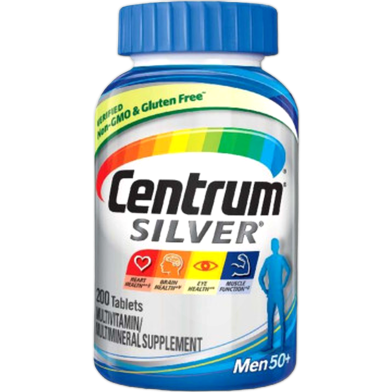 Centrum Silver Multivitamin Men 50 Plus and Mineral Supplement 200 Tablets image