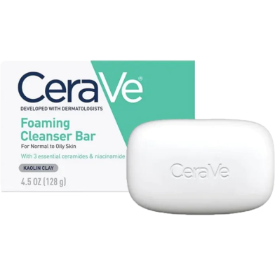 CeraVe Foaming Cleanser Bar Normal To Oily Skin 128 gm image