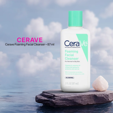 CeraVe Foaming Facial Cleanser for Normal to Oily Skin 87ml Slide 3