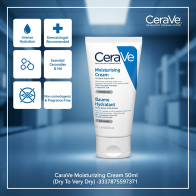 CeraVe Moisturizing Cream 50ml (Dry To Very Dry) -3337875597371 Slide 2
