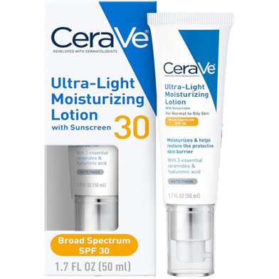 CeraVe Ultra Light Moisturizing Lotion with Sunscreen SPF30 - 50 ml image