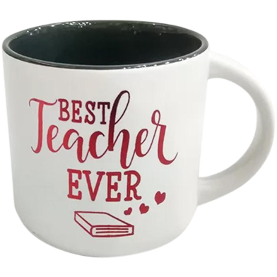 Ceramic Coffee Mug Best Teacher Ash Color image