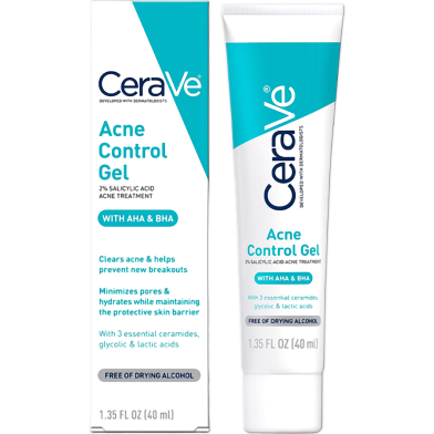 Cerave Acne Control Gel 2 Percent Salicylic Acid Acne Treatment With AHA 40 ml image