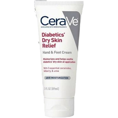 Cerave Diabetics Dry Skin Relief Hand AND Foot Cream 89ml image