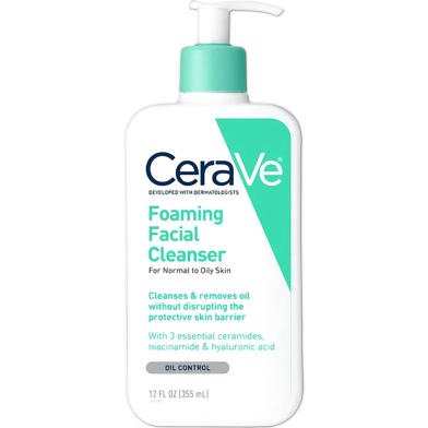 Cerave Foaming Facial Cleanser For Normal to Oily Skin 355ml image