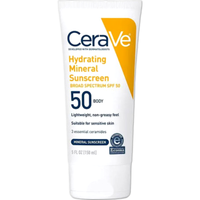 Cerave Hydrating Mineral Sunscreen SPF50 Body 150ml image