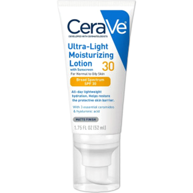 Cerave Ultra Light Moisturizing Lotion SPF 30 52ml image