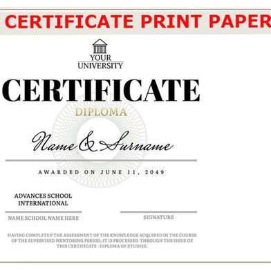 Certificate Print paper (160gsm A4) - 10pcs Slide 3