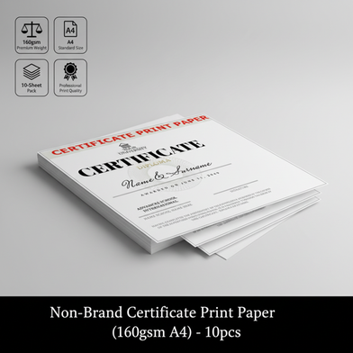 Certificate Print paper (160gsm A4) - 10pcs Slide 2
