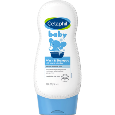 Cetaphil Baby Wash Shampoo With Natural Calendula 230ml image