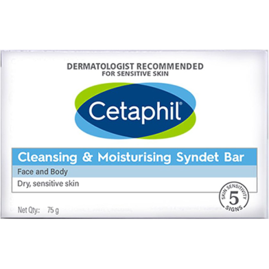 Cetaphil Cleansing and Moisturising Syndet Bar 75gm image