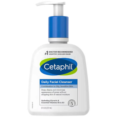 Cetaphil Daily Facial Cleanser for Combination to Oily Sensitive Skin 237ml image