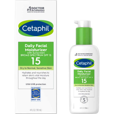 Cetaphil Daily Facial Moisturizer Sunscreen Spf 15 118ml image