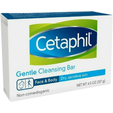 Cetaphil Gentle Cleansing Bar Face And Body 127gm image