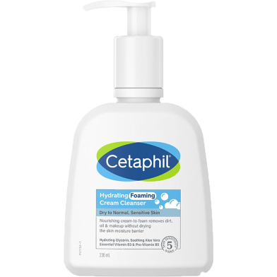 Cetaphil Hydrating Foaming Cream Cleanser 236 ml image