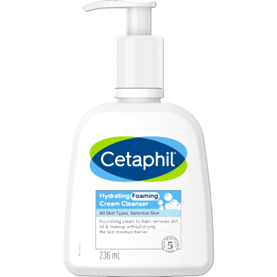 Cetaphil Hydrating Foaming Cream Cleanser 236 ml image