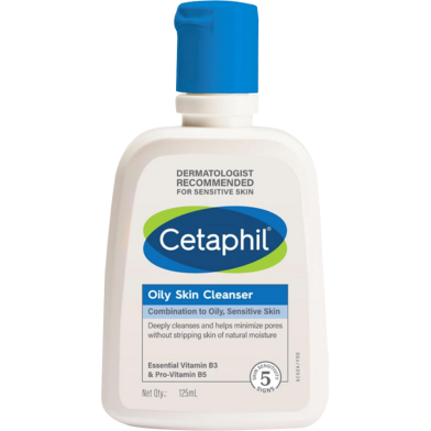 Cetaphil Oily Skin Cleanser Combination to Oily, Sensitive Skin 125ml image