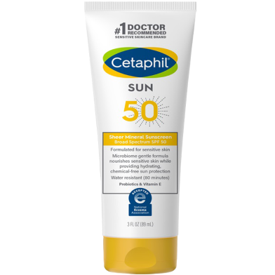 Cetaphil Sheer Mineral Sunscreen Broad Spectrum SPF 50 (89 ml) image