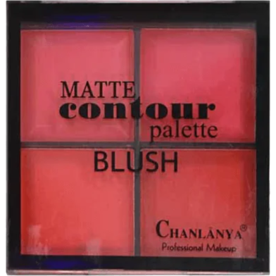 Chanlanya 4in1 Color Blush Palette Matte Contour Shade image