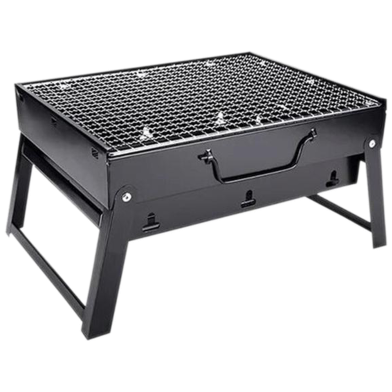 Charcoal BBQ Grill Foldable-Portable Barbecue Stand, Garden Party - Outdoor Folding Camping Stove - Picnic Cook image