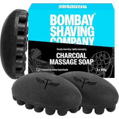 Charcoal Massage Soap - Set of 3 image