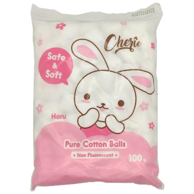 Cherie Safe And Soft Pure Cotton Balls Poly Pack 40 GM image