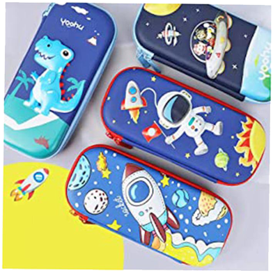 Chic Buddy Big Capacity 3D Pencil Pen Case Office College School Large Storage High Capacity Bag Pouch Holder Box Organizer image